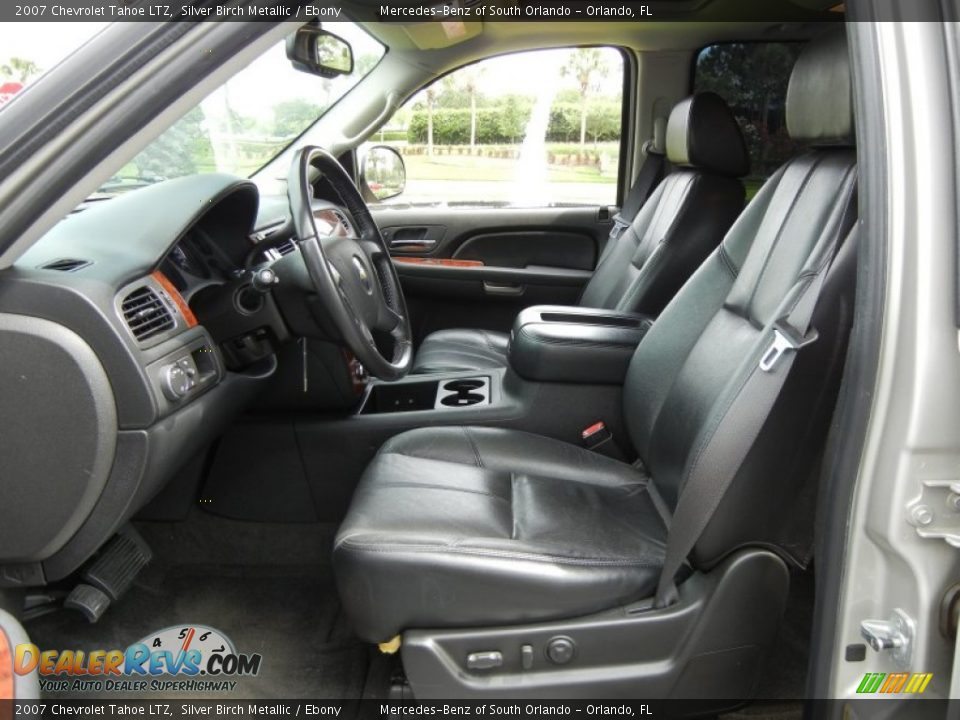 Ebony Interior - 2007 Chevrolet Tahoe LTZ Photo #12