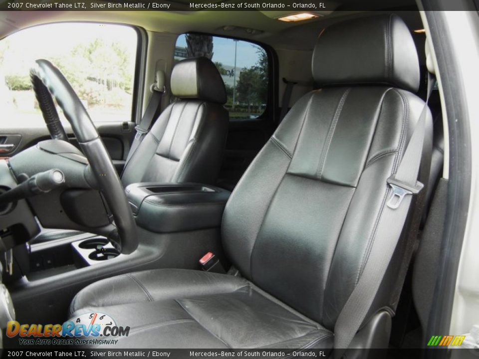 Ebony Interior - 2007 Chevrolet Tahoe LTZ Photo #13