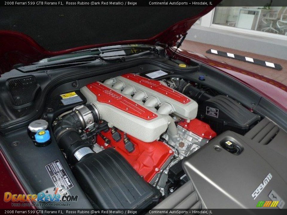 2008 Ferrari 599 GTB Fiorano F1 6.0 Liter DOHC 48-Valve VVT V12 Engine Photo #4