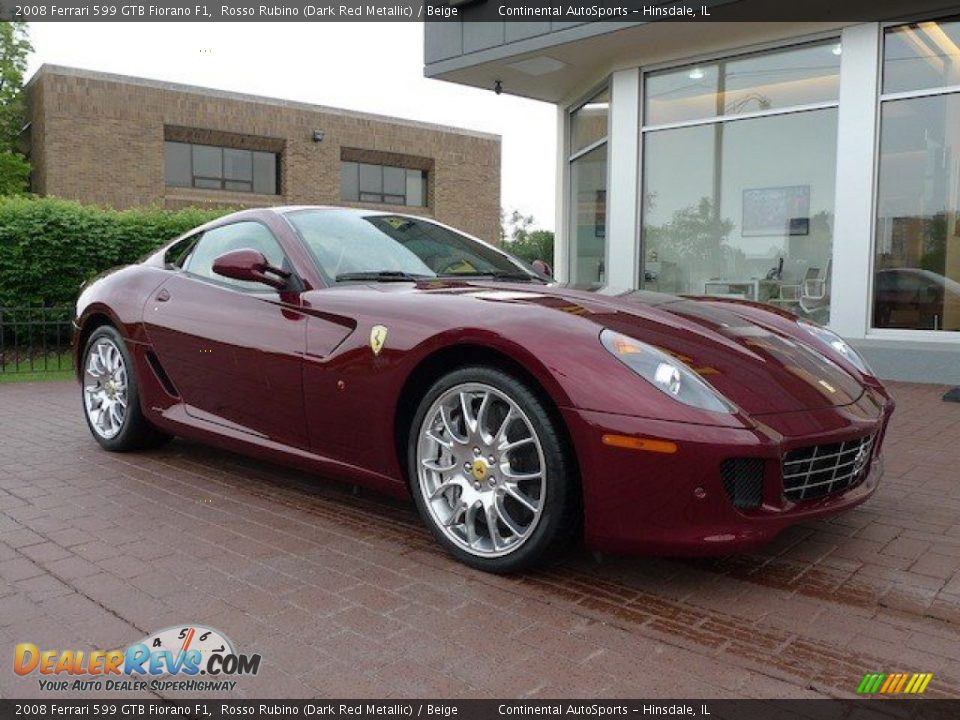 Front 3/4 View of 2008 Ferrari 599 GTB Fiorano F1 Photo #5