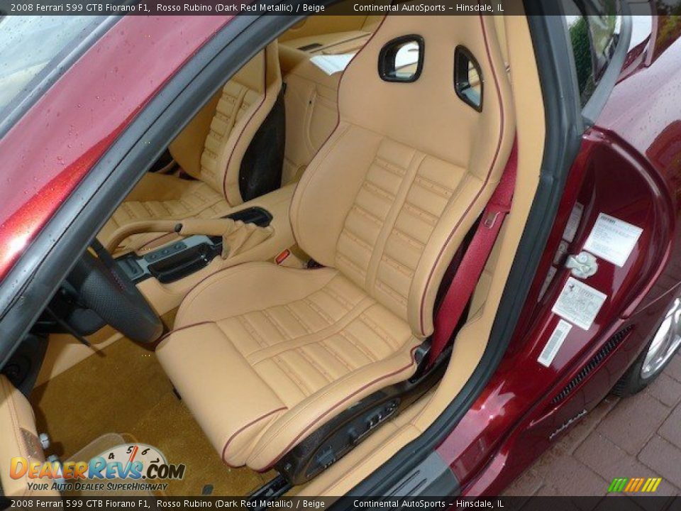 Front Seat of 2008 Ferrari 599 GTB Fiorano F1 Photo #15