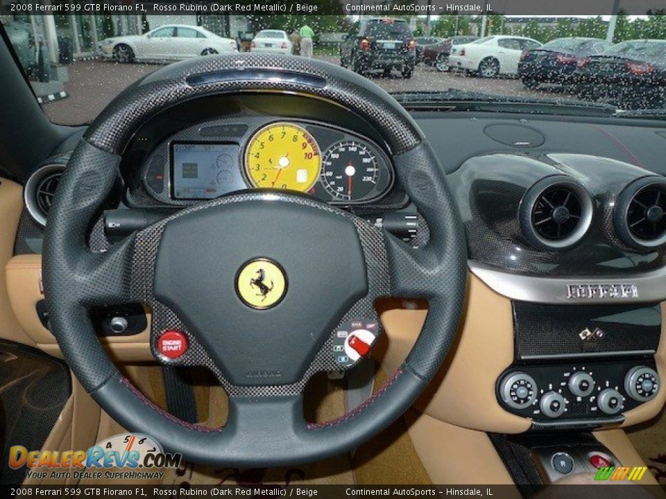 2008 Ferrari 599 GTB Fiorano F1 Steering Wheel Photo #17