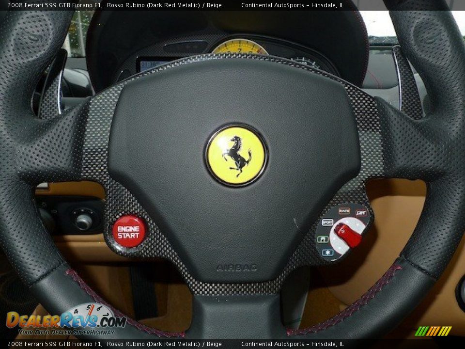 2008 Ferrari 599 GTB Fiorano F1 Steering Wheel Photo #18