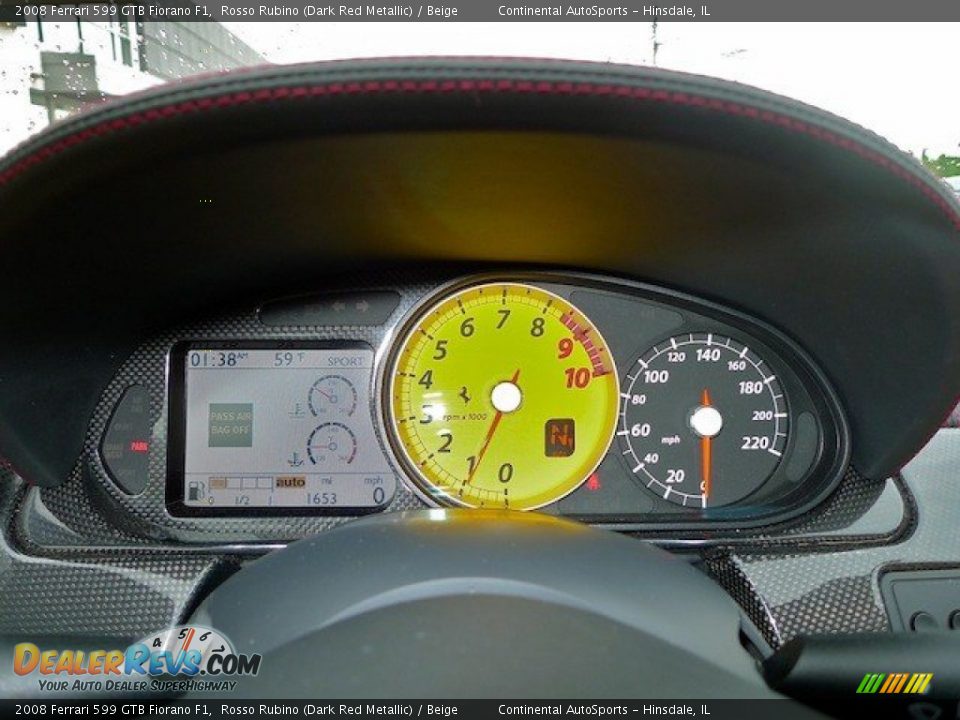 2008 Ferrari 599 GTB Fiorano F1 Gauges Photo #19