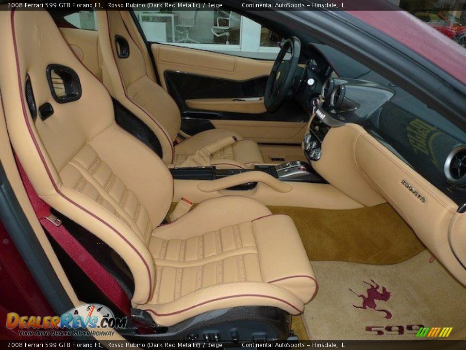 Beige Interior - 2008 Ferrari 599 GTB Fiorano F1 Photo #27