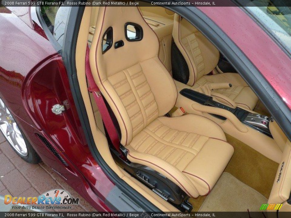 Beige Interior - 2008 Ferrari 599 GTB Fiorano F1 Photo #28