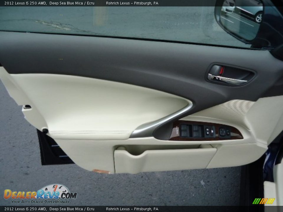 2012 Lexus IS 250 AWD Deep Sea Blue Mica / Ecru Photo #14