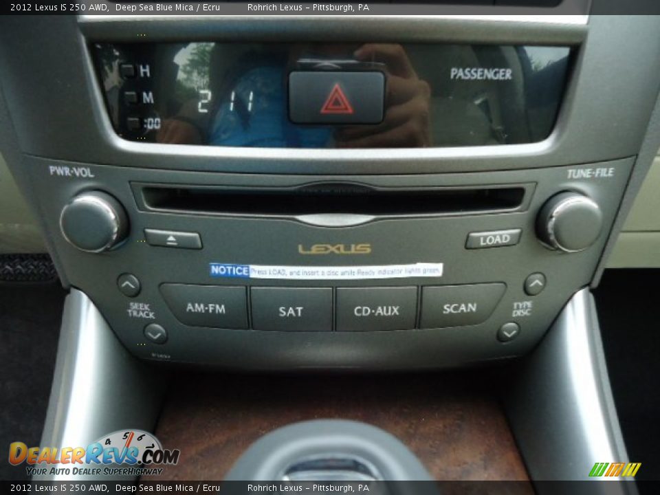 2012 Lexus IS 250 AWD Deep Sea Blue Mica / Ecru Photo #19
