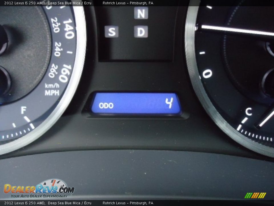 2012 Lexus IS 250 AWD Deep Sea Blue Mica / Ecru Photo #20