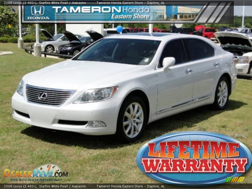 2008 Lexus LS 460 L Starfire White Pearl / Alabaster Photo #1