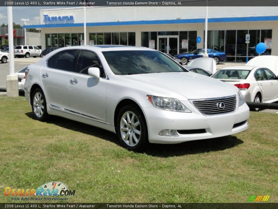 2008 Lexus LS 460 L Starfire White Pearl / Alabaster Photo #2