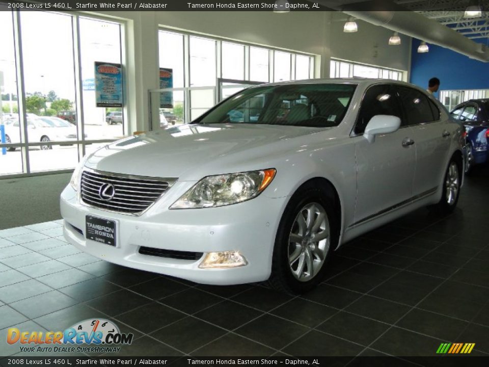 2008 Lexus LS 460 L Starfire White Pearl / Alabaster Photo #3