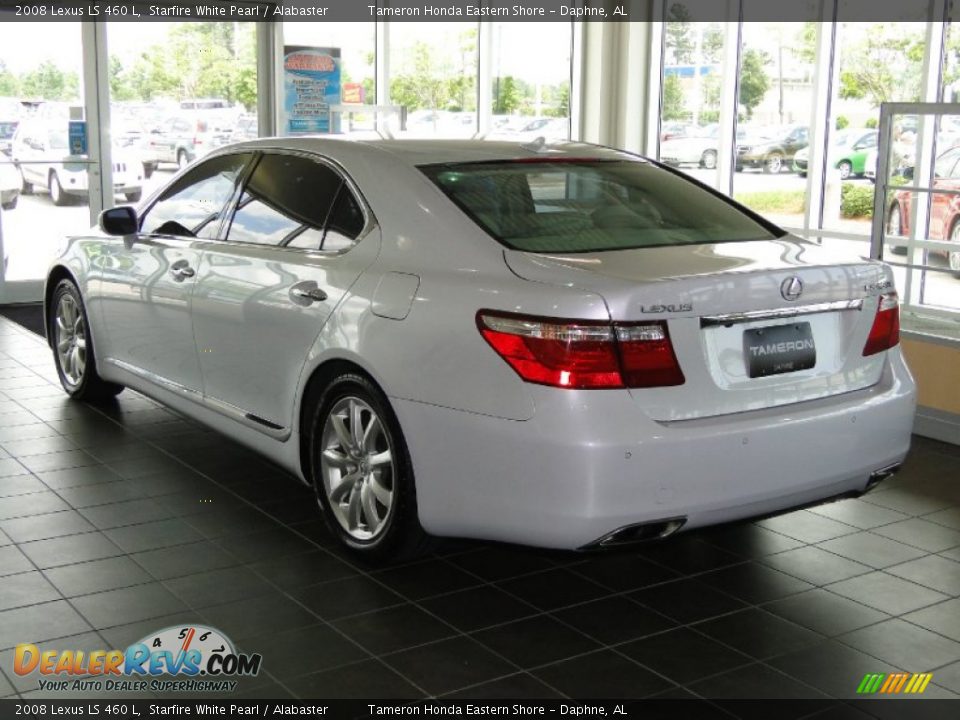 2008 Lexus LS 460 L Starfire White Pearl / Alabaster Photo #6