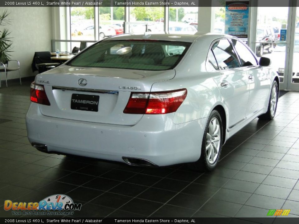 2008 Lexus LS 460 L Starfire White Pearl / Alabaster Photo #7