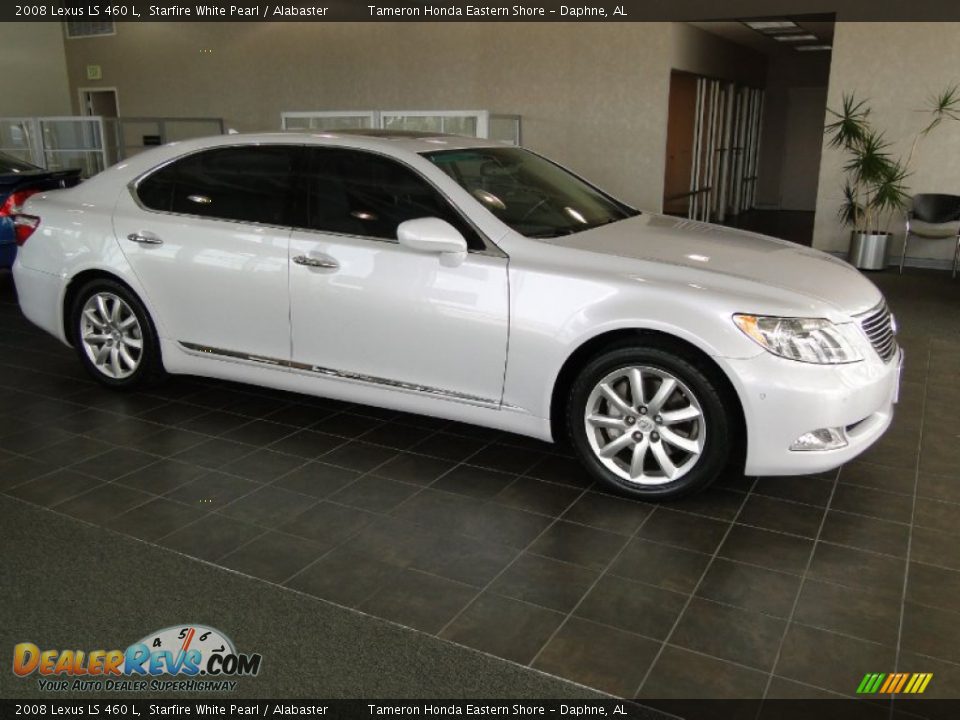 2008 Lexus LS 460 L Starfire White Pearl / Alabaster Photo #8