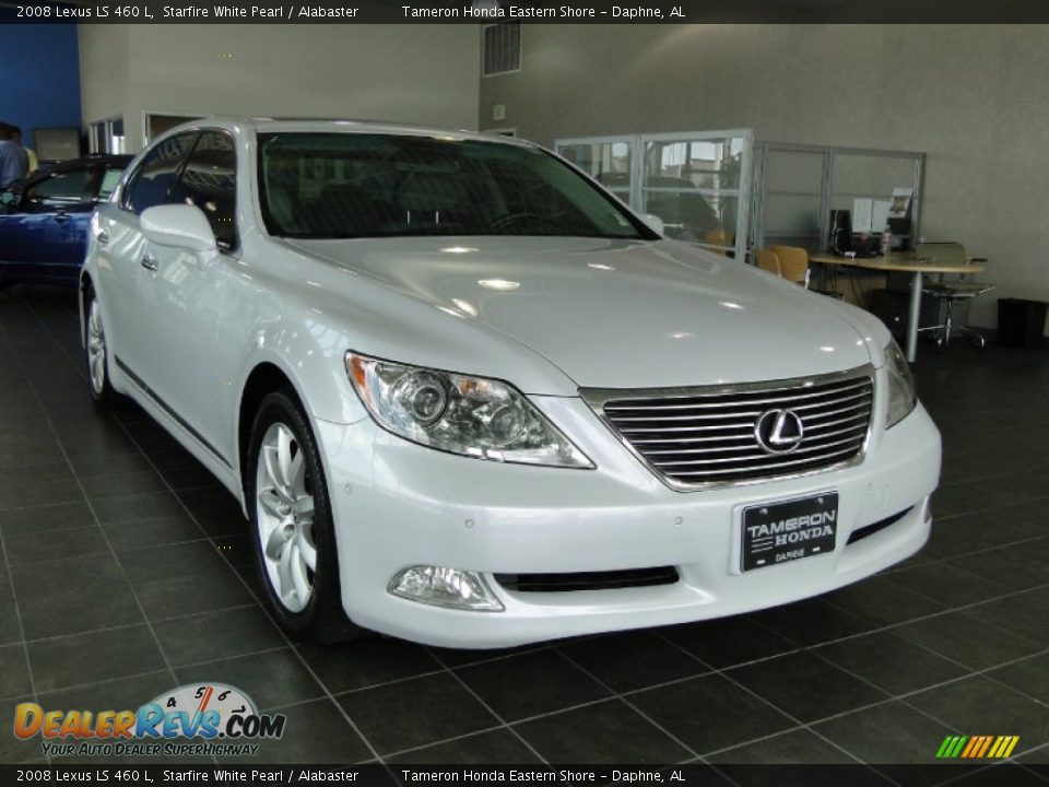 2008 Lexus LS 460 L Starfire White Pearl / Alabaster Photo #9
