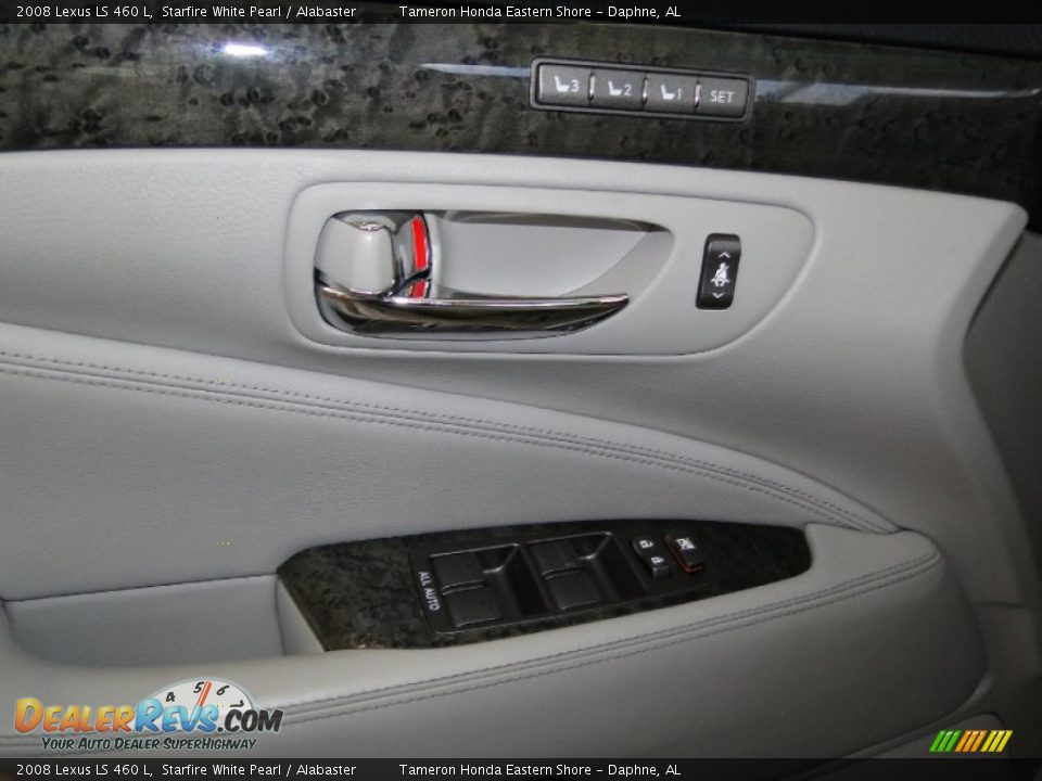 2008 Lexus LS 460 L Starfire White Pearl / Alabaster Photo #11