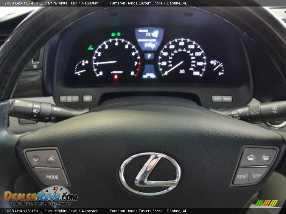 2008 Lexus LS 460 L Starfire White Pearl / Alabaster Photo #13