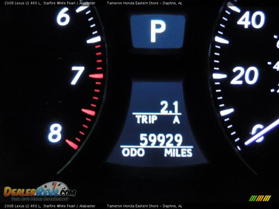 2008 Lexus LS 460 L Starfire White Pearl / Alabaster Photo #15
