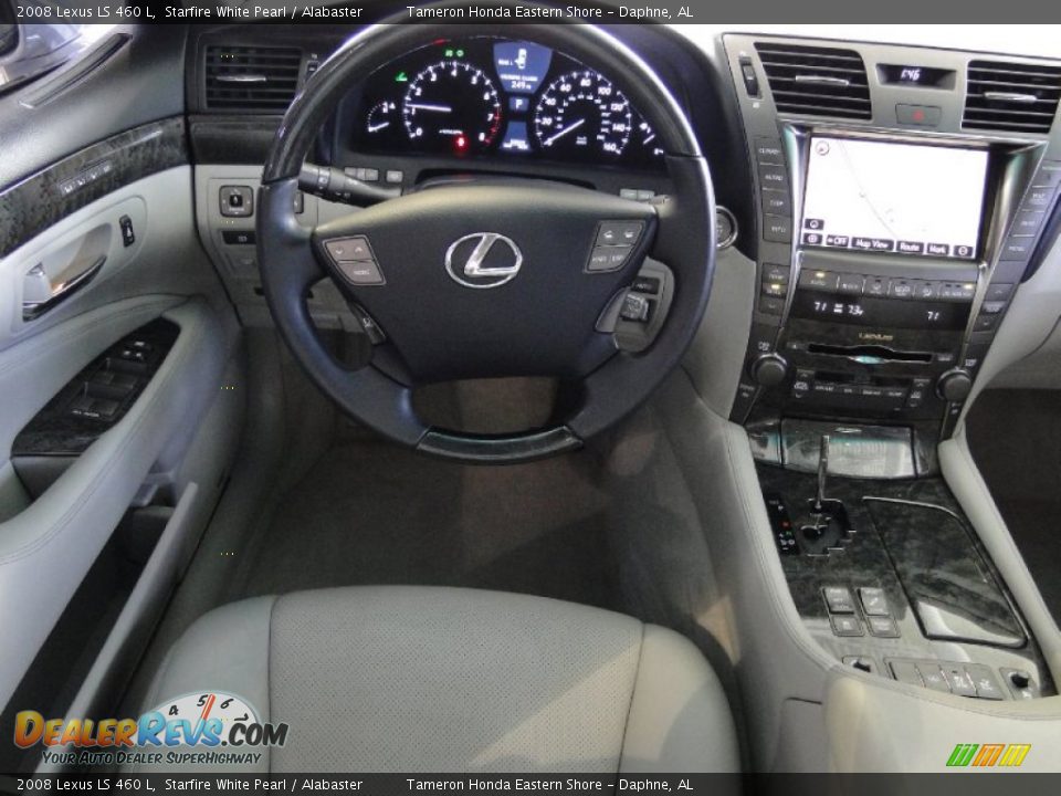2008 Lexus LS 460 L Starfire White Pearl / Alabaster Photo #16