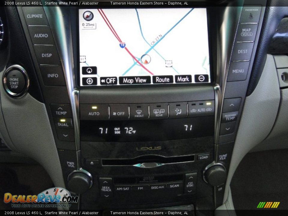 2008 Lexus LS 460 L Starfire White Pearl / Alabaster Photo #17