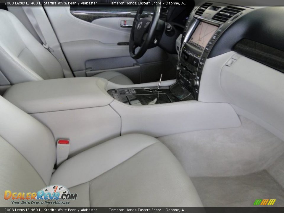 2008 Lexus LS 460 L Starfire White Pearl / Alabaster Photo #22