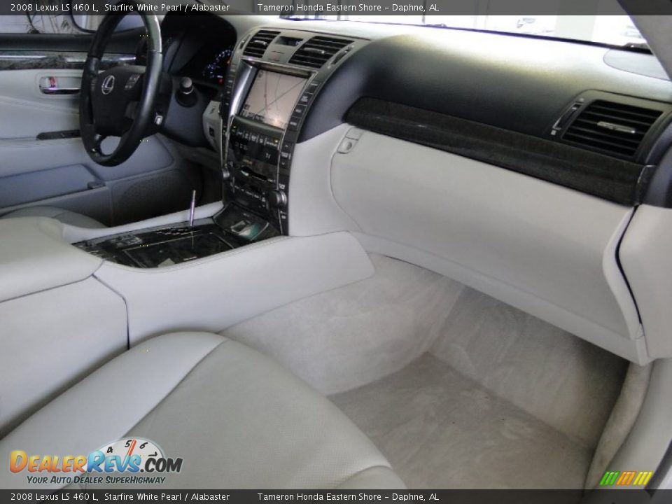 2008 Lexus LS 460 L Starfire White Pearl / Alabaster Photo #23