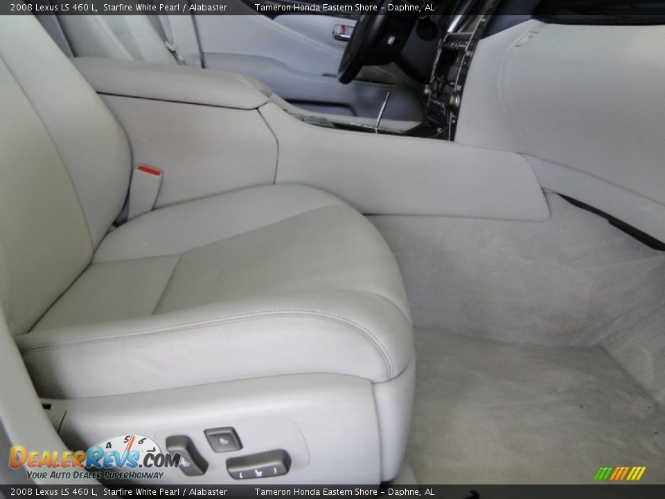 2008 Lexus LS 460 L Starfire White Pearl / Alabaster Photo #24