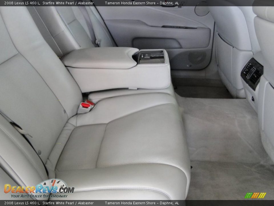 2008 Lexus LS 460 L Starfire White Pearl / Alabaster Photo #28
