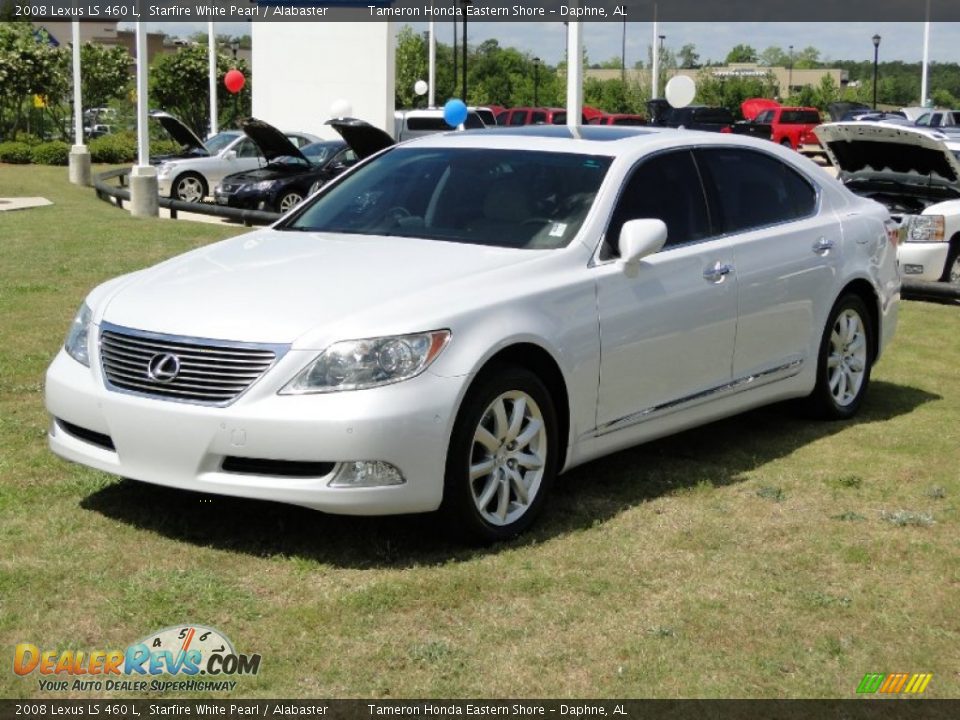2008 Lexus LS 460 L Starfire White Pearl / Alabaster Photo #30