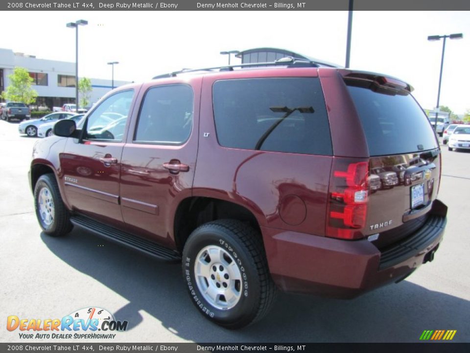 2008 Chevrolet Tahoe LT 4x4 Deep Ruby Metallic / Ebony Photo #5