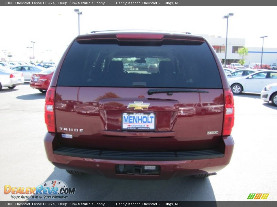 2008 Chevrolet Tahoe LT 4x4 Deep Ruby Metallic / Ebony Photo #6