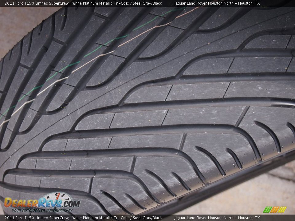 2011 Ford F150 Limited SuperCrew White Platinum Metallic Tri-Coat / Steel Gray/Black Photo #8