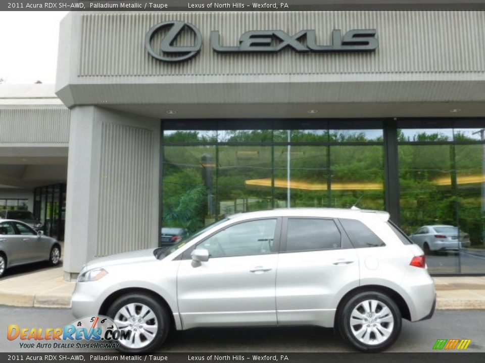 2011 Acura RDX SH-AWD Palladium Metallic / Taupe Photo #2