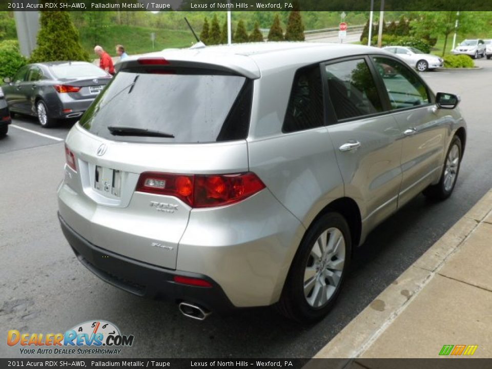 2011 Acura RDX SH-AWD Palladium Metallic / Taupe Photo #5