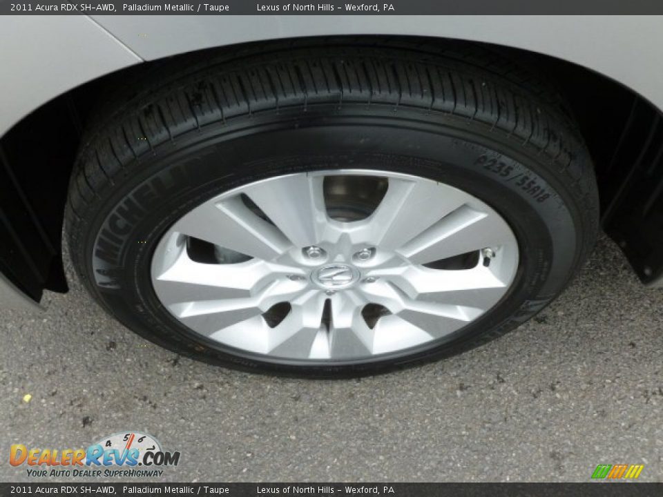 2011 Acura RDX SH-AWD Palladium Metallic / Taupe Photo #8