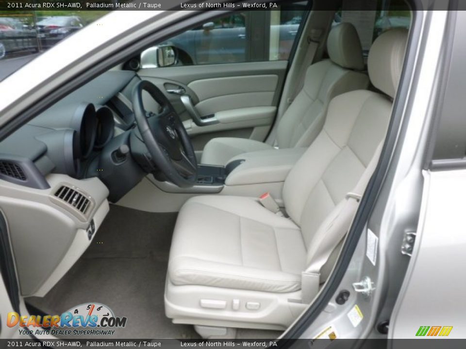 2011 Acura RDX SH-AWD Palladium Metallic / Taupe Photo #9