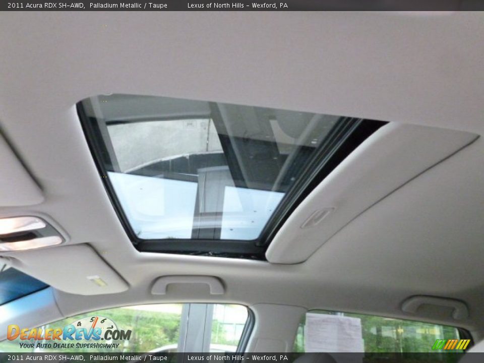 2011 Acura RDX SH-AWD Palladium Metallic / Taupe Photo #11