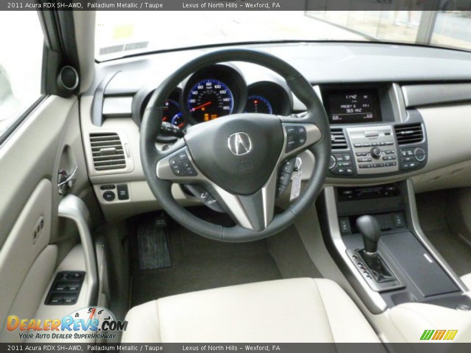 2011 Acura RDX SH-AWD Palladium Metallic / Taupe Photo #14