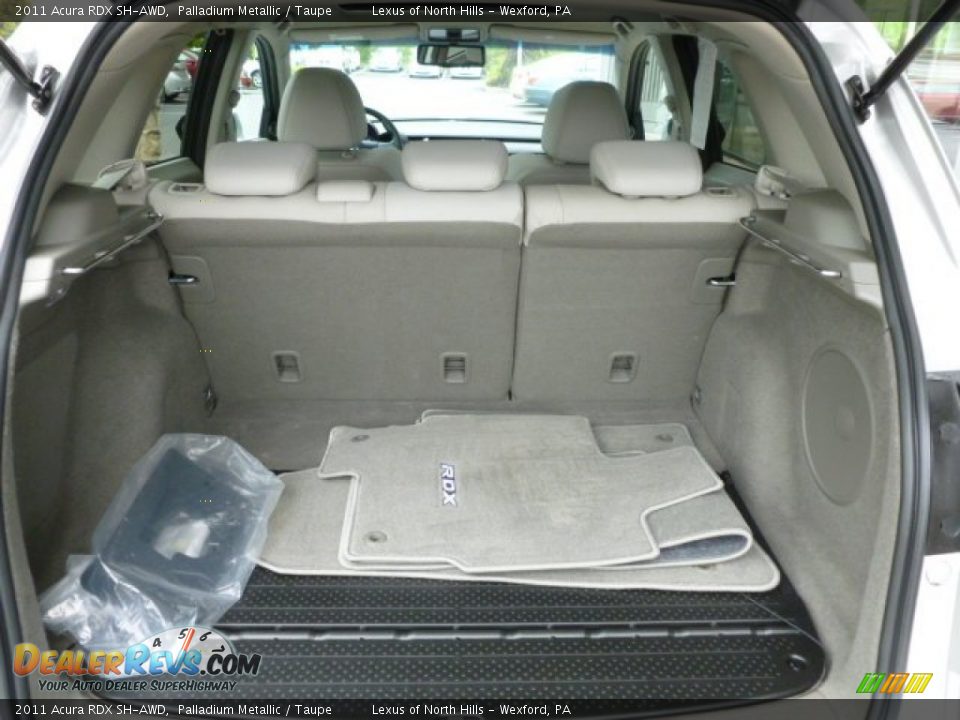 2011 Acura RDX SH-AWD Palladium Metallic / Taupe Photo #15