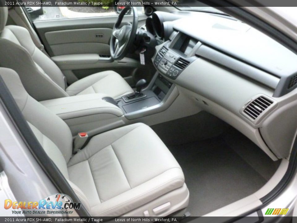 2011 Acura RDX SH-AWD Palladium Metallic / Taupe Photo #17