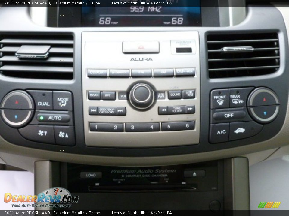 2011 Acura RDX SH-AWD Palladium Metallic / Taupe Photo #19