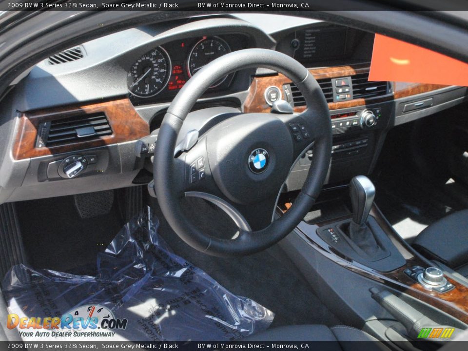 2009 BMW 3 Series 328i Sedan Space Grey Metallic / Black Photo #18