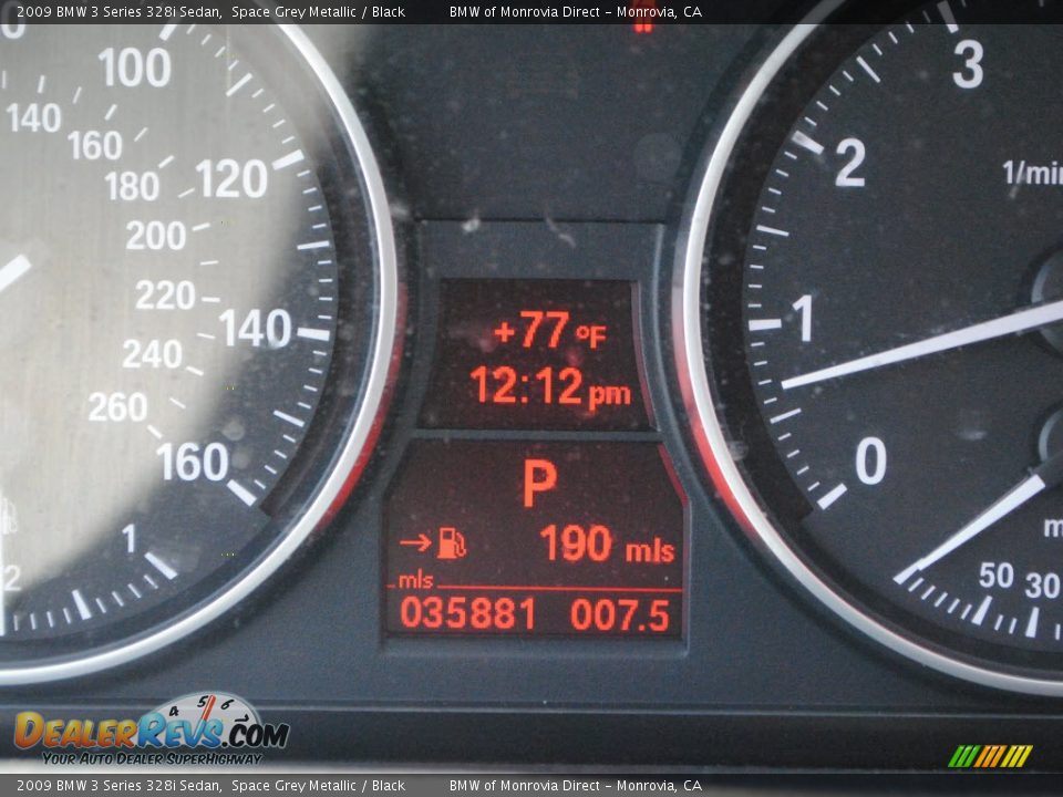 2009 BMW 3 Series 328i Sedan Space Grey Metallic / Black Photo #20