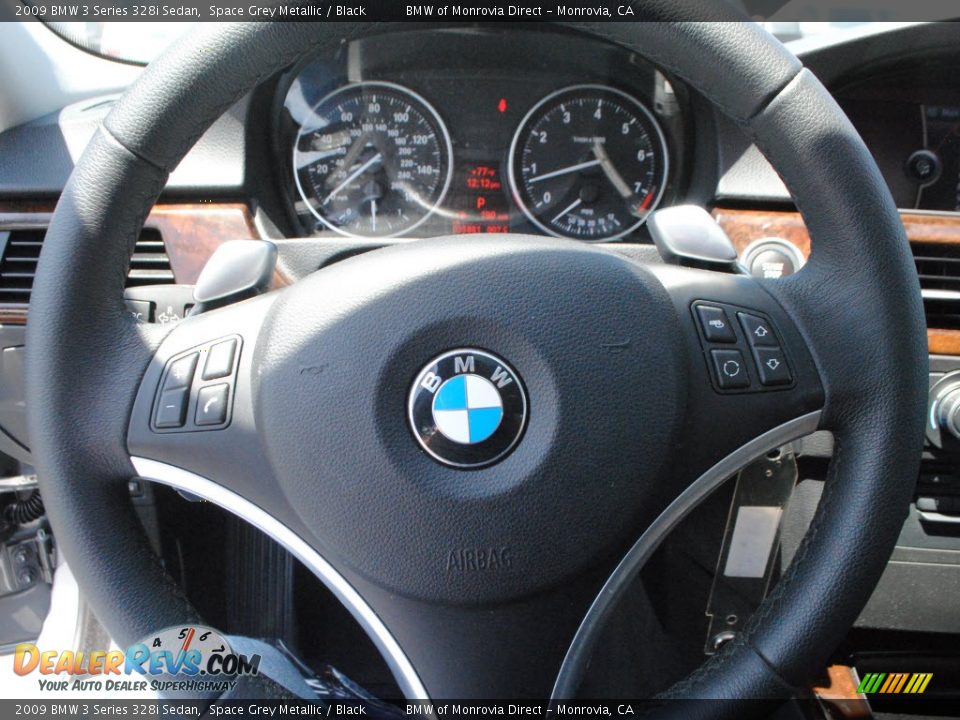 2009 BMW 3 Series 328i Sedan Space Grey Metallic / Black Photo #22