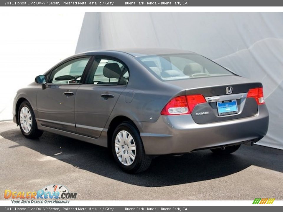2011 Honda Civic DX-VP Sedan Polished Metal Metallic / Gray Photo #2