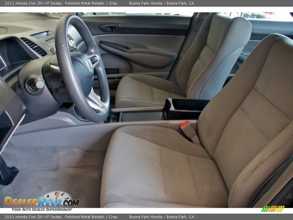 2011 Honda Civic DX-VP Sedan Polished Metal Metallic / Gray Photo #3