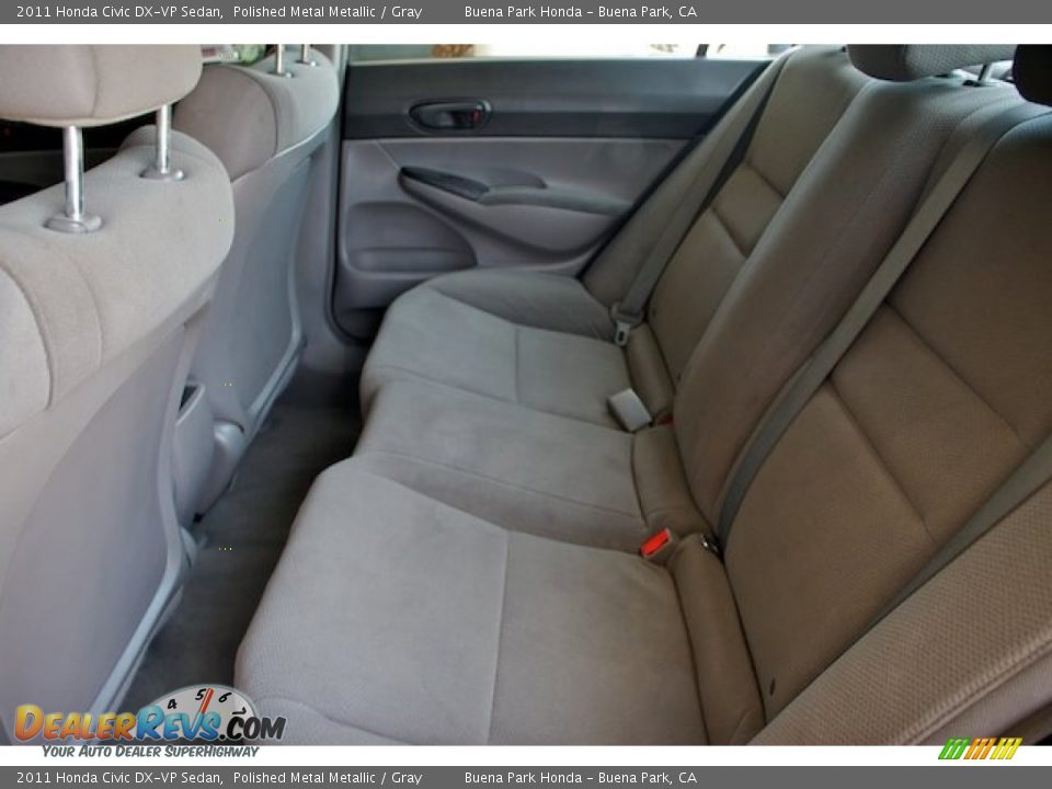 2011 Honda Civic DX-VP Sedan Polished Metal Metallic / Gray Photo #4