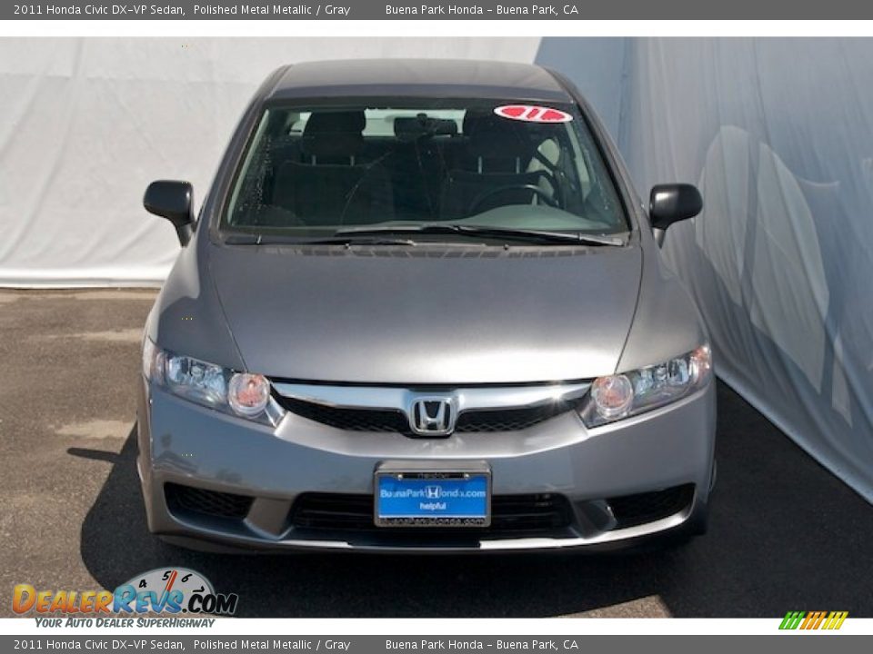 2011 Honda Civic DX-VP Sedan Polished Metal Metallic / Gray Photo #7