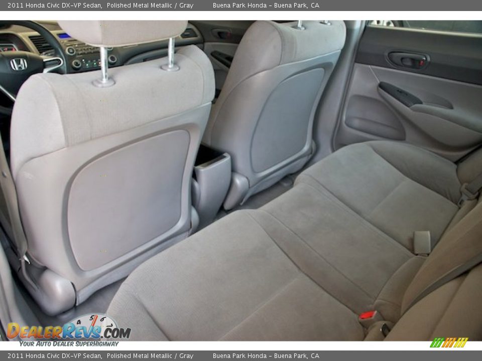 2011 Honda Civic DX-VP Sedan Polished Metal Metallic / Gray Photo #12